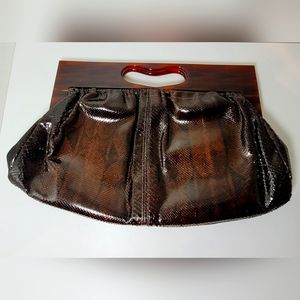 Vintage 1960s Varon Snakeskin Python Handbag